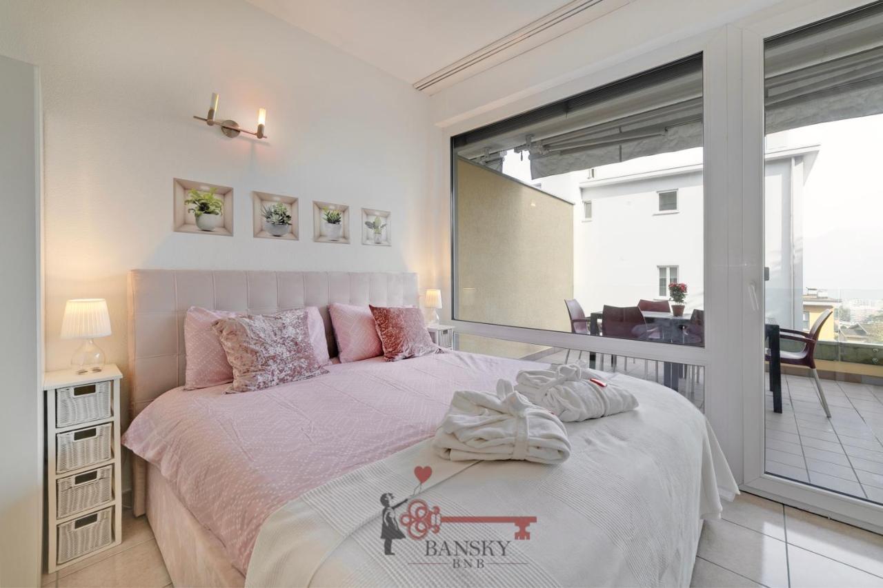 'Cuore Di Rose' Parking - Welcome Set, Netflix, For 4 Persons -By Easylife Swiss Lugano Exteriér fotografie