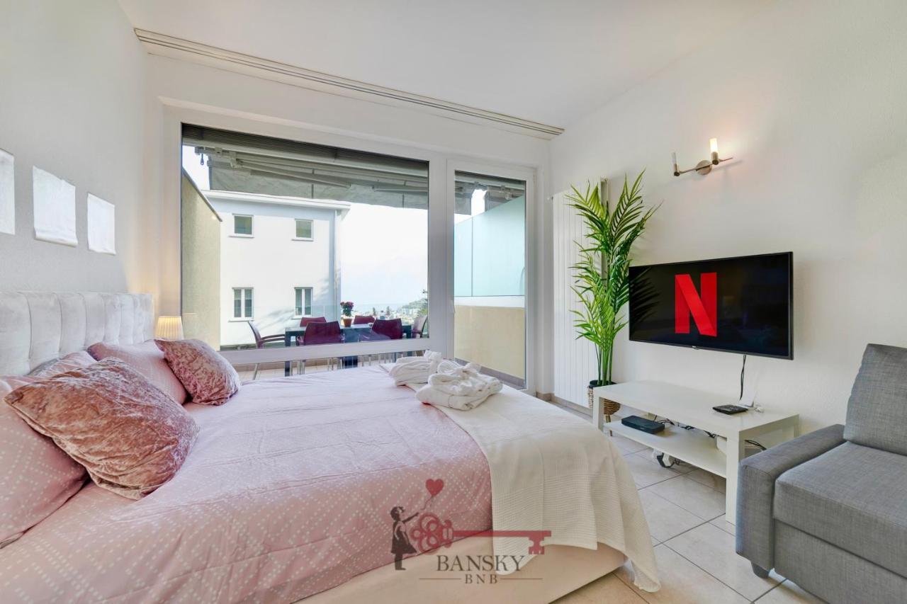 'Cuore Di Rose' Parking - Welcome Set, Netflix, For 4 Persons -By Easylife Swiss Lugano Exteriér fotografie